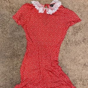 HOT TOPIC BABYDOLL STYLE DRESS W/SKULL DETAILING